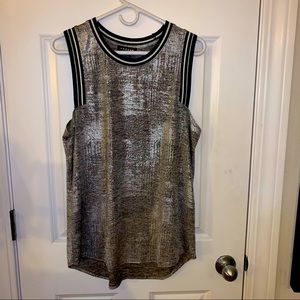 Trouve metallic sleeveless top
